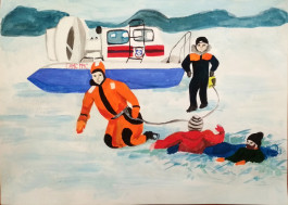 Конкурс детского рисунка «Безопасность на воде глазами детей».