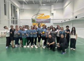 Профсоюзные соревнования по волейболу V комплексной спартакиады.
